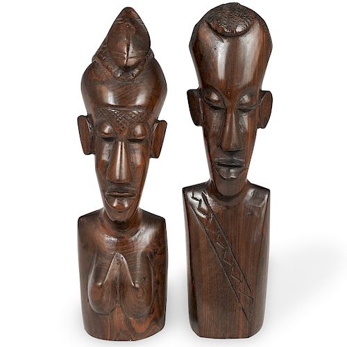  2 PC GUINEA BISSAU AFRICAN WOODEN 393548