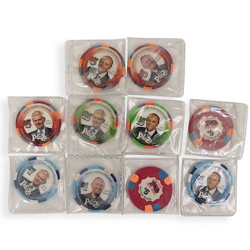  10 PC COLLECTION OF VINTAGE POKER 393557