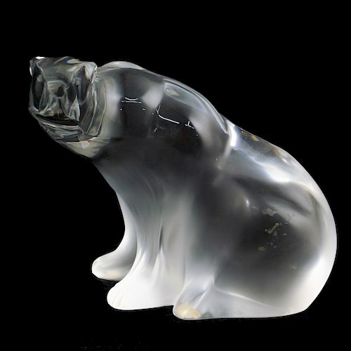 LALIQUE CRYSTAL POLAR BEARDESCRIPTION  393561