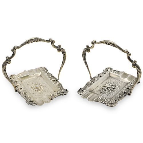  2 PC ANTIQUE STERLING SILVER 3935d1