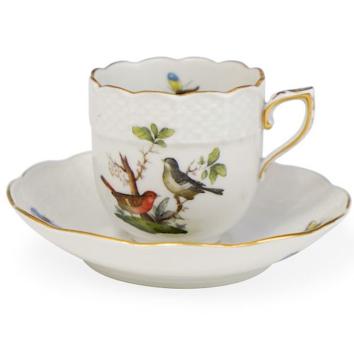 HEREND PORCELAIN ROTHSCHILD TEACUP