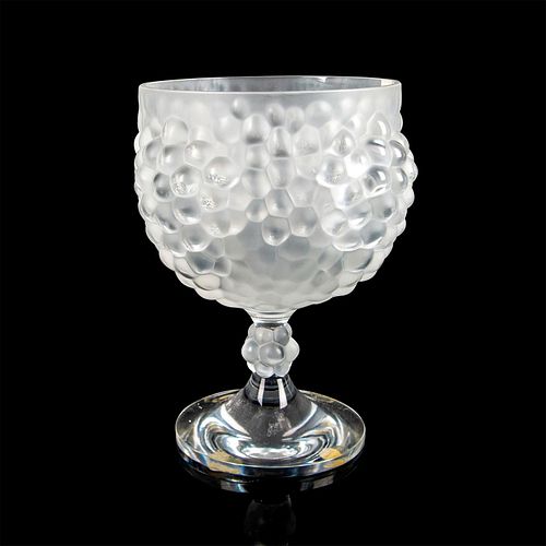 LALIQUE CRYSTAL FOOTED BOWL ANTILLESTall 393679