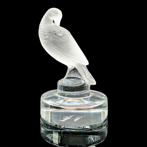 LALIQUE CRYSTAL PAPERWEIGHT, CANARD