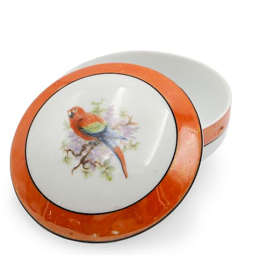 GERMAN PORCELAIN PARROT BOXDESCRIPTION  393695