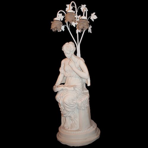 FIGURAL COMPOSITE STATUE LAMPDESCRIPTION Figural 3936a3