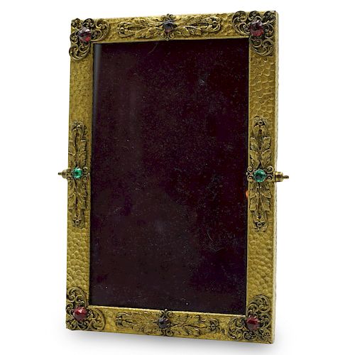 ANTIQUE FRENCH BRASS PICTURE FRAMEDESCRIPTION:
