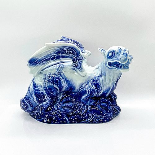 ROYAL DOULTON VEINED BLUE FLAMBE 39372f