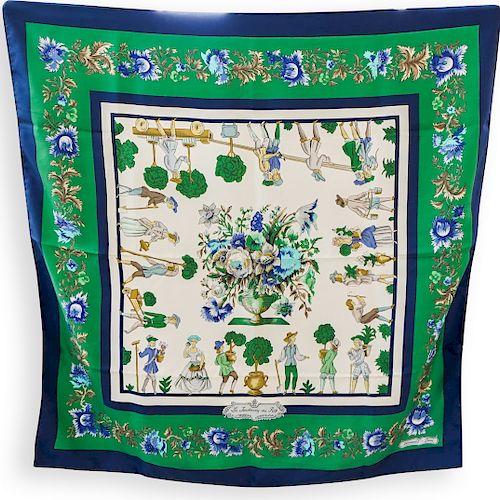 HERMES "LES JARDINIER DU ROY" SILK