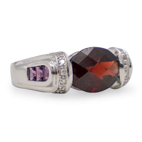 14K GOLD RUBY AND DIAMOND RINGDESCRIPTION  3937e1