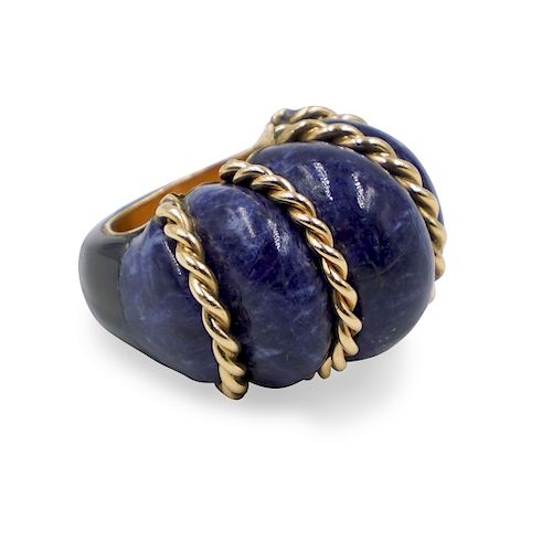 14K GOLD AND LAPIS RINGDESCRIPTION  3937e6