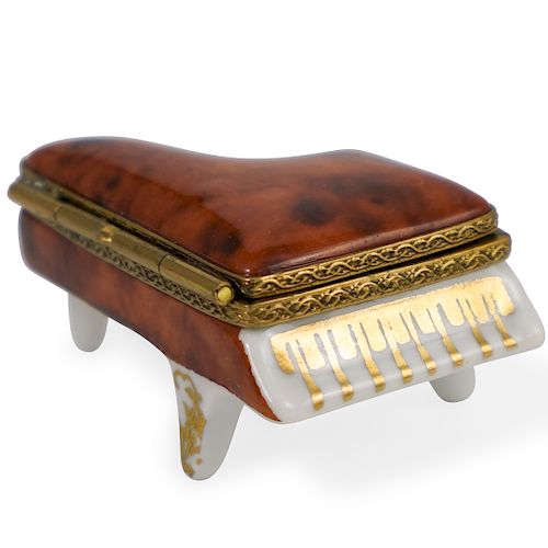 LIMOGES EXIMIOUS PIANO TRINKET 39383b