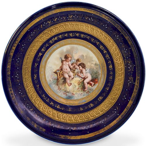 ROYAL VIENNA PORCELAIN SERVING PLATEDESCRIPTION: