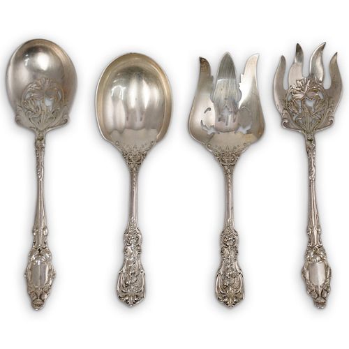  4 PC STERLING SILVER SERVING 3911b9