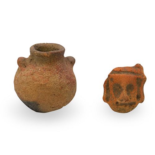 (2 PC) ANCIENT POTTERY ARTICLESDESCRIPTION: