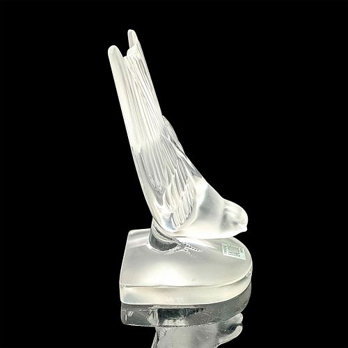 LALIQUE CRYSTAL SPARROW BOOKEND  3913b0