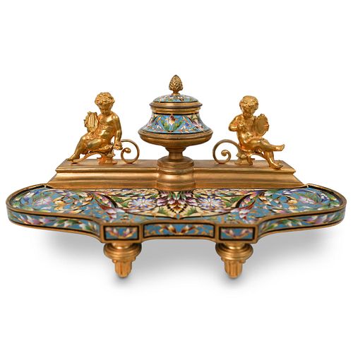 BELLE EPOQUE FRENCH CHAMPLEVE GILT