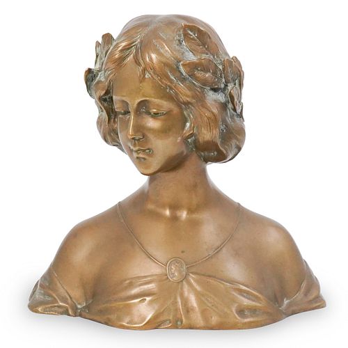 ART NOUVEAU GILDED BRONZE BUSTDESCRIPTION  391404