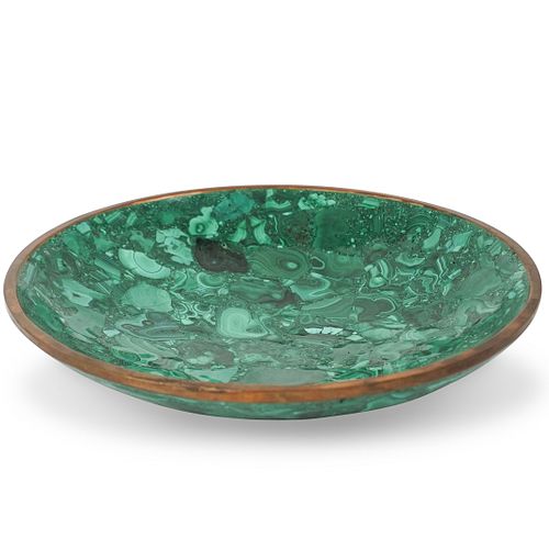 MID CENTURY MALACHITE CENTER BOWLDESCRIPTION  391428