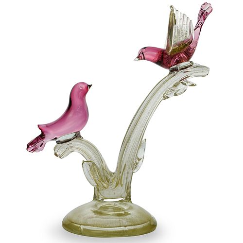 BARBINI GLASS BIRD SCULPTUREDESCRIPTION: