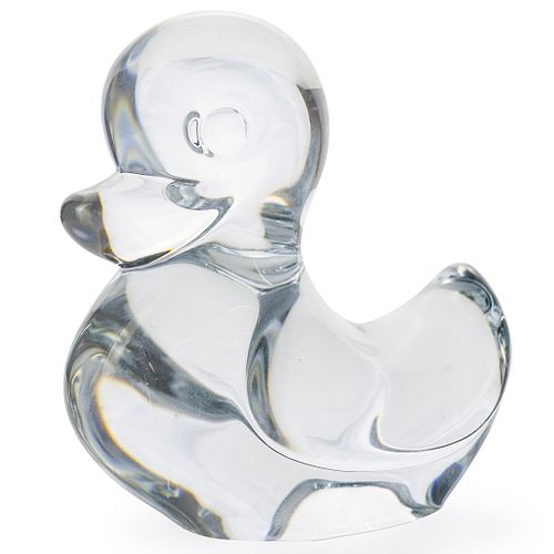 DAUM CRYSTAL DUCK FIGURINEDESCRIPTION: