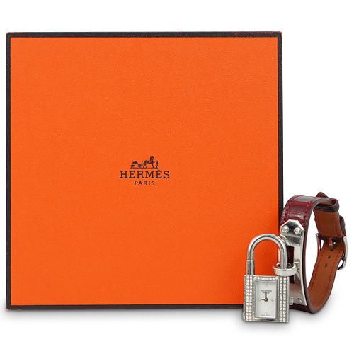 HERMES STAINLESS AND DIAMOND KELLY