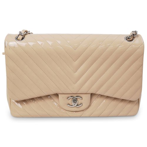 CHANEL DOUBLE FLAP CHEVRON BAGDESCRIPTION  39148c