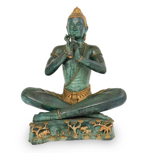 THAILAND GILT BRONZE BUDDHA STATUEDESCRIPTION  3914f2