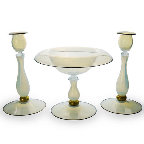 OPALINE GLASS GARNITURE SETDESCRIPTION  391512