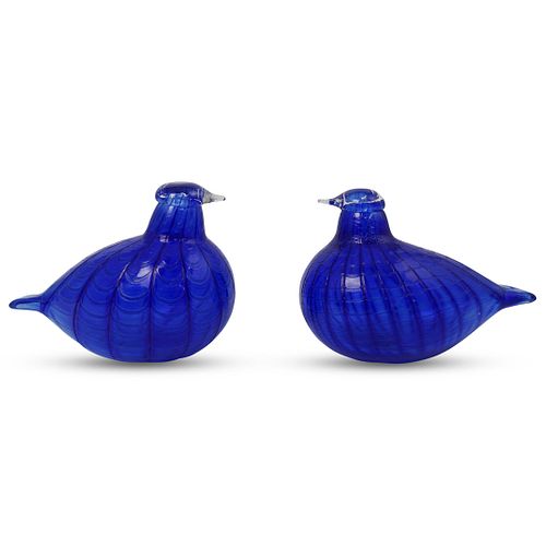 (2 PC) TOIKKA IITTALIA ART GLASS