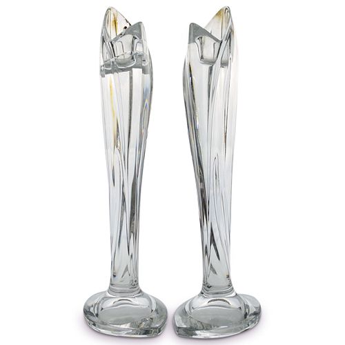 PAIR OF MARQUIS BY WATERFORD CRYSTAL 39151f