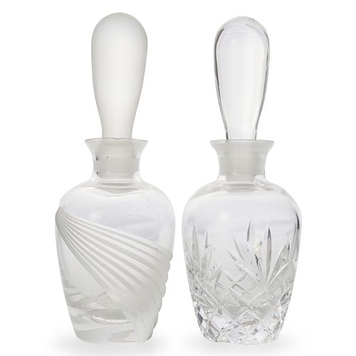  2 PC LENOX GLASS PERFUME BOTTLESDESCRIPTION  39152d