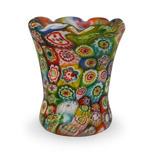 ITALIAN MILLEFIORI GLASS VASEDESCRIPTION  39166e