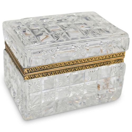 CUT CRYSTAL AND GILT BRONZE LIDDED 391674