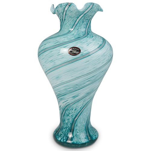 (2 PC) MURANO GLASS VASESDESCRIPTION: