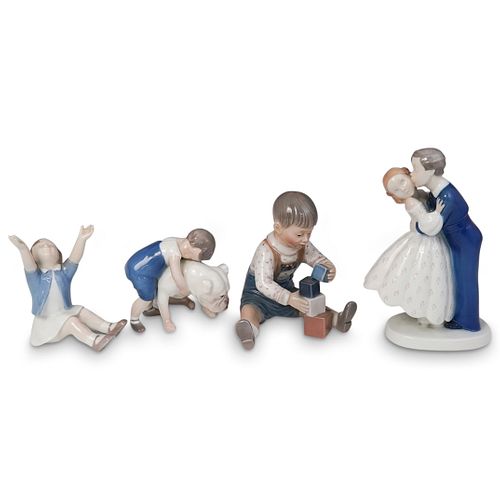 (4 PCS) SET OF DANISH PORCELAIN FIGURINESDESCRIPTION: