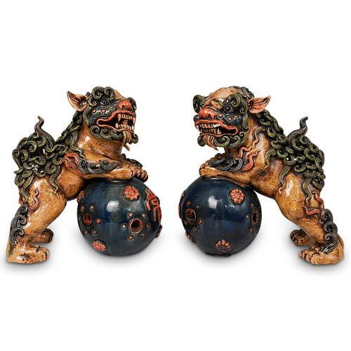 PAIR OF CHINESE SANCAI CERAMIC 391795