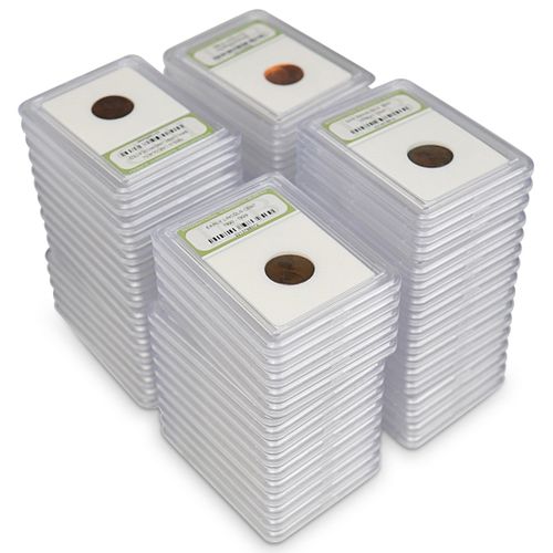 (63 PC) SLABBED PENNY COLLECTIONDESCRIPTION: