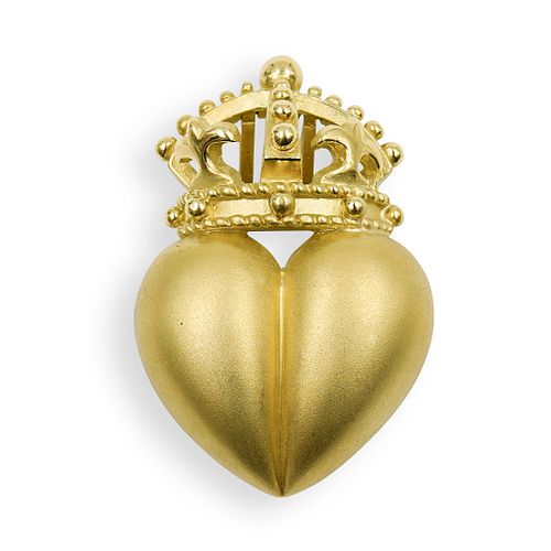 KIESELSTEIN CORD 18KT GOLD HEART 39181b