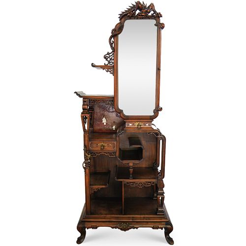 GABRIEL VIARDOT CHINOISERIE CURIO CABINETDESCRIPTION: