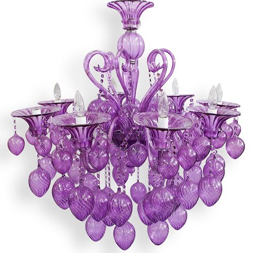 MURANO BELLA VETRO PURPLE GLASS