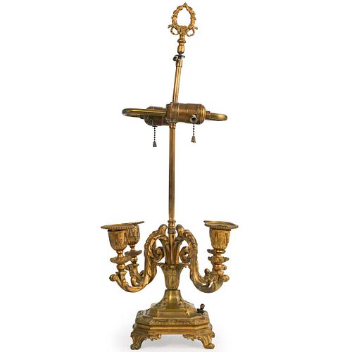 19TH CT GILDED BRONZE CANDELABRA 3918c8