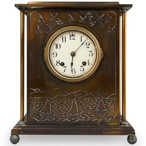 ANSONIA SAIL BOAT MANTLE CLOCKDESCRIPTION: