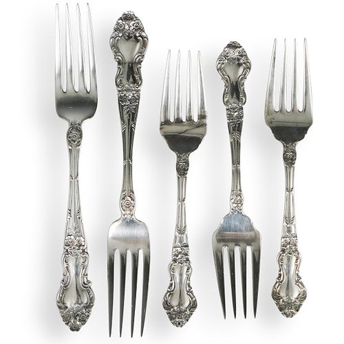  5 PC WALLACE STERLING SILVER 3918f4