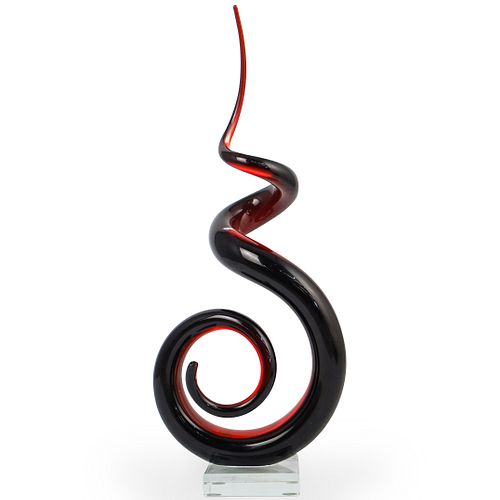 MURANO GLASS SPIRAL SCULPTUREDESCRIPTION  39190c