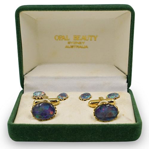  6 PC OPAL CUFFLINKSDESCRIPTION  391929