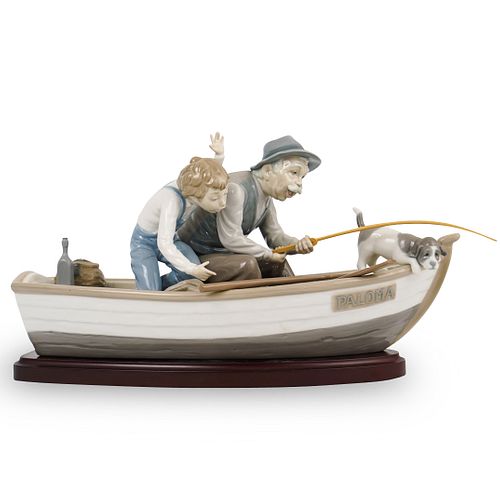 LLADRO FISHING WITH GRAMPS PORCELAINDESCRIPTION  391937