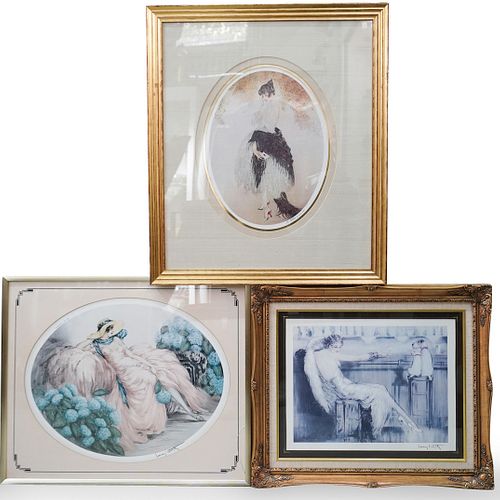 (3 PC) LOUIS ICART LITHOGRAPHSDESCRIPTION: