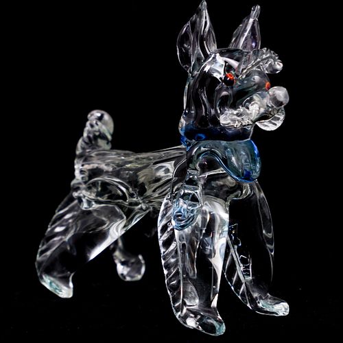 MURANO GLASS DOG FIGURINEDESCRIPTION: