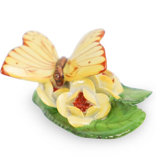 HEREND PORCELAIN BUTTERFLY FIGURINEDESCRIPTION  391b07
