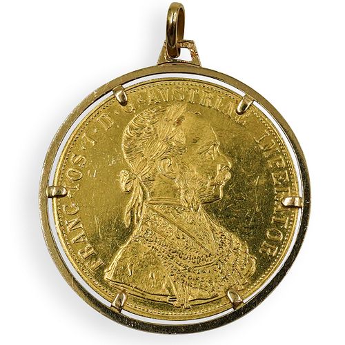 1915 AUSTRIAN GOLD 4 DUCATDESCRIPTION: